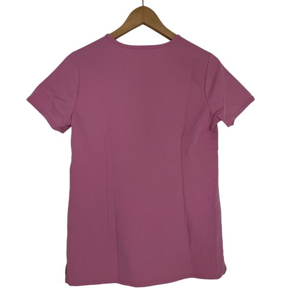 FIGS Casma 3-Pocket Scrub Top Chalk Pink XXS - Picture 2 of 8